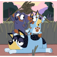 RAVENSBURGER Puzzle Bluey 3x49 dielikov