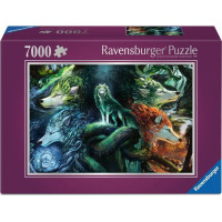 RAVENSBURGER Puzzle Mystickí vlci 7000 dielikov