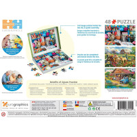 EUROGRAPHICS Puzzle Connecting Pieces: Mačacie pletenie 48 dielikov