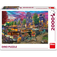 DINO Puzzle Maľovaný Amsterdam 2000 dielikov
