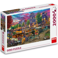 DINO Puzzle Maľovaný Amsterdam 2000 dielikov