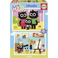 EDUCA Puzzle Milo 2x48 dielikov