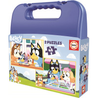EDUCA Puzzle v kufríku Bluey 2v1 (48 dielikov)