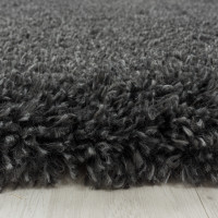 Kusový koberec Fluffy Shaggy 3500 grey circl, priemer 80 cm