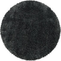 Kusový koberec Fluffy Shaggy 3500 grey circl, priemer 80 cm