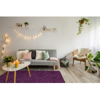 Kusový koberec Life Shaggy 1500 lila, 80x150 cm