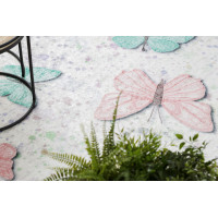 Detský kusový koberec Bambino 1610 Butterflies cream, 80x150 cm