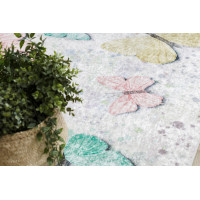 Detský kusový koberec Bambino 1610 Butterflies cream, 80x150 cm