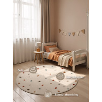 Detský koberec Adventures 106210 Cream Multicolor kruh