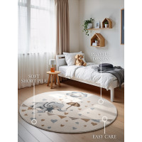 Detský kusový koberec Villeroy & Boch Boho Kids 106303 Cream Multicolor kruh