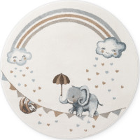 Detský kusový koberec Villeroy & Boch Boho Kids 106304 Cream Multicolor kruh