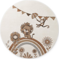 Detský kusový koberec Villeroy & Boch Boho Kids 106307 Cream Multicolor kruh