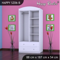 Detská skriňa PRINC A PRINCEZNA - TYP 6B, oranžová