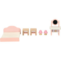 Drevený nábytok do domčeka pre bábiky - ružový