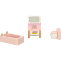 Drevený nábytok do domčeka pre bábiky - ružový