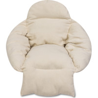 Podsedák LUARO XXL do hojdacieho kresla - ecru