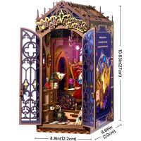 RoboTime 3D skladačka Zarážka na knihy Miniatúra domčeka Kútik kúzelnej fantázie