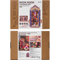 RoboTime 3D skladačka Zarážka na knihy Miniatúra domčeka Kútik kúzelnej fantázie