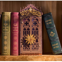 RoboTime 3D skladačka Zarážka na knihy Miniatúra domčeka Kútik kúzelnej fantázie