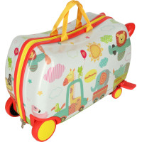 Detský cestovný kufor na kolieskach - ZOO