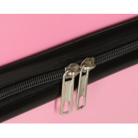 Detský cestovný kufor na kolieskach - Ružová mačka