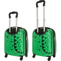 Detský cestovný kufor na kolieskach - Krokodíl