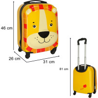Detský cestovný kufor na kolieskach - Lev