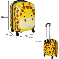 Detský cestovný kufor na kolieskach - Žirafa