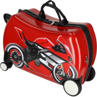 Detský cestovný kufor na kolieskach - Motorka