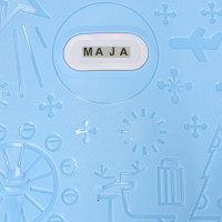 Detský cestovný kufor na kolieskach/príručná batožina - modrý