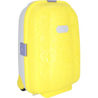 Detský cestovný kufor na kolieskach/príručná batožina - žltý