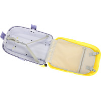 Detský cestovný kufor na kolieskach/príručná batožina - žltý