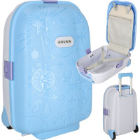 Detský cestovný kufor na kolieskach/príručná batožina - modrý