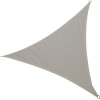 Ochranná trojuholníková tieniaca plachta proti slnku LUARO - 3x3x3 m - šedá