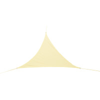 Ochranná trojuholníková tieniaca plachta proti slnku LUARO - 4x4x4 m - béžová