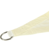 Ochranná trojuholníková tieniaca plachta proti slnku LUARO - 4x4x4 m - béžová