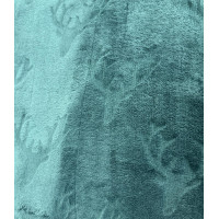 Vianočná deka NOBLE Deer 150x200 cm - tmavo zelená