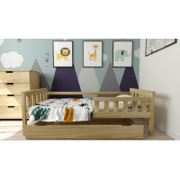Detská posteľ z masívu borovice FRANK - 200x90 cm - prírodná