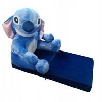 Detské plyšové rozkladacie kresielko LEO