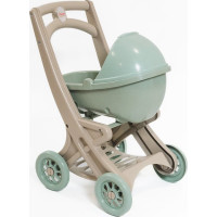 DOLONI Kočík pre bábiky Pipe EKO zelenobéžový