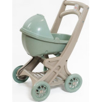 DOLONI Kočík pre bábiky Pipe EKO zelenobéžový