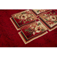 Kusový koberec ATLAS quatro - červený/béžový, 100x200 cm