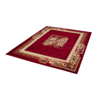 Kusový koberec ATLAS quatro - červený/béžový, 100x200 cm