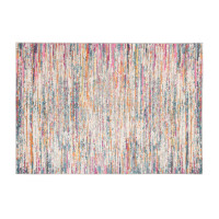 Kusový koberec AZUR static - šedý/ružový/modrý, 80x150 cm