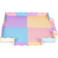 ECOTOYS Penové puzzle pastelové SX s okrajmi