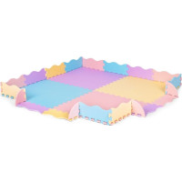 ECOTOYS Penové puzzle pastelové SX s okrajmi