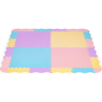 ECOTOYS Penové puzzle pastelové SX s okrajmi