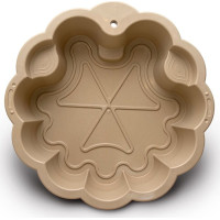 DOLONI Pieskovisko Kvetina EKO béžová so slnečníkom