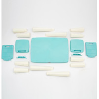 DOLONI Plastový stolík so stoličkami modro-biely