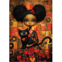 ANATOLIAN Puzzle Čierna mačka 500 dielikov